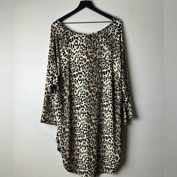 L & B Lucky and Blessed Women’s Plus Leopard Print Shirt Size 3X - Picture 4 of 11